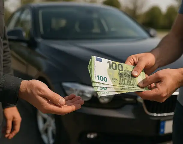 Ein erfolgreicher Barkauf beim Autoankauf in Heppenheim zeigt den schnellen und fairen Verkaufsprozess.